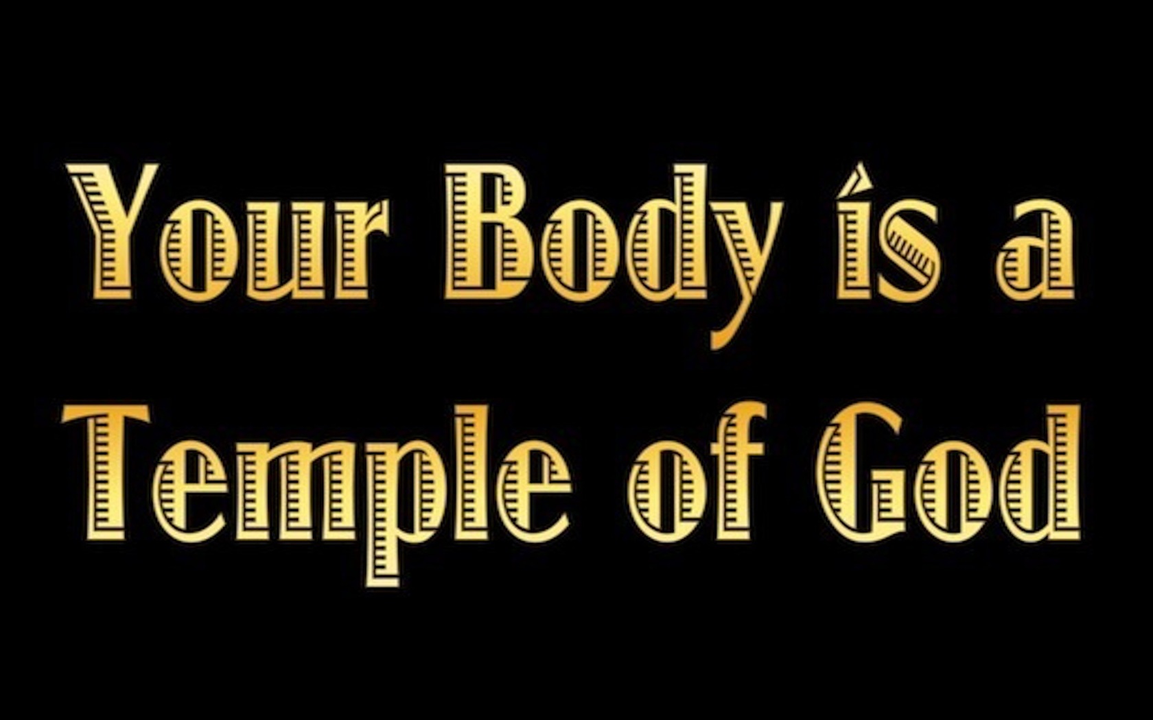 1 Corinthians 3:16 You Are A Temple of the Holy Spirit (gold)